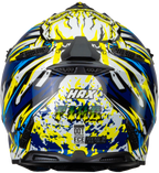CASCO HAX OFFROAD FREESTYLE AZUL AMARILLO