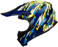 CASCO HAX OFFROAD FREESTYLE AZUL AMARILLO