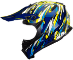 CASCO HAX OFFROAD FREESTYLE AZUL AMARILLO