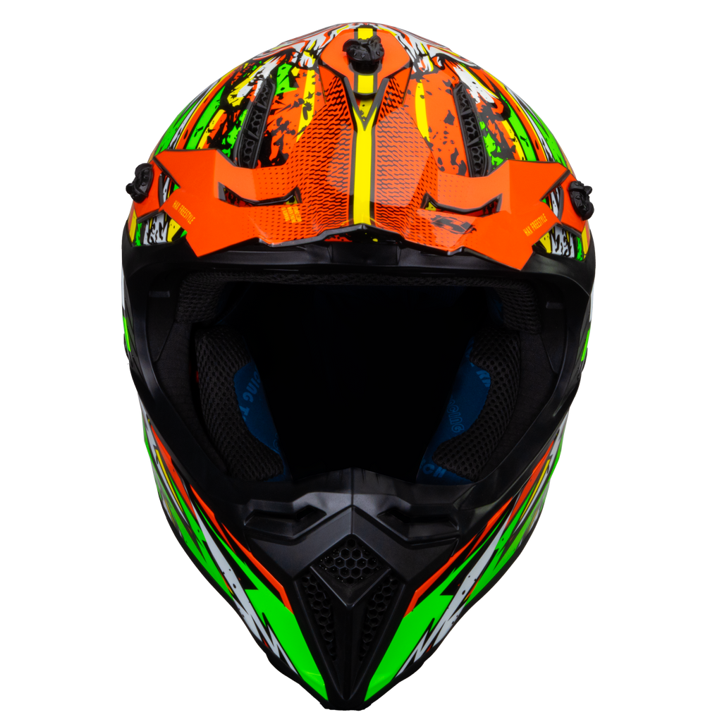 CASCO HAX OFFROAD FREESTYLE VERDE y NEGRO