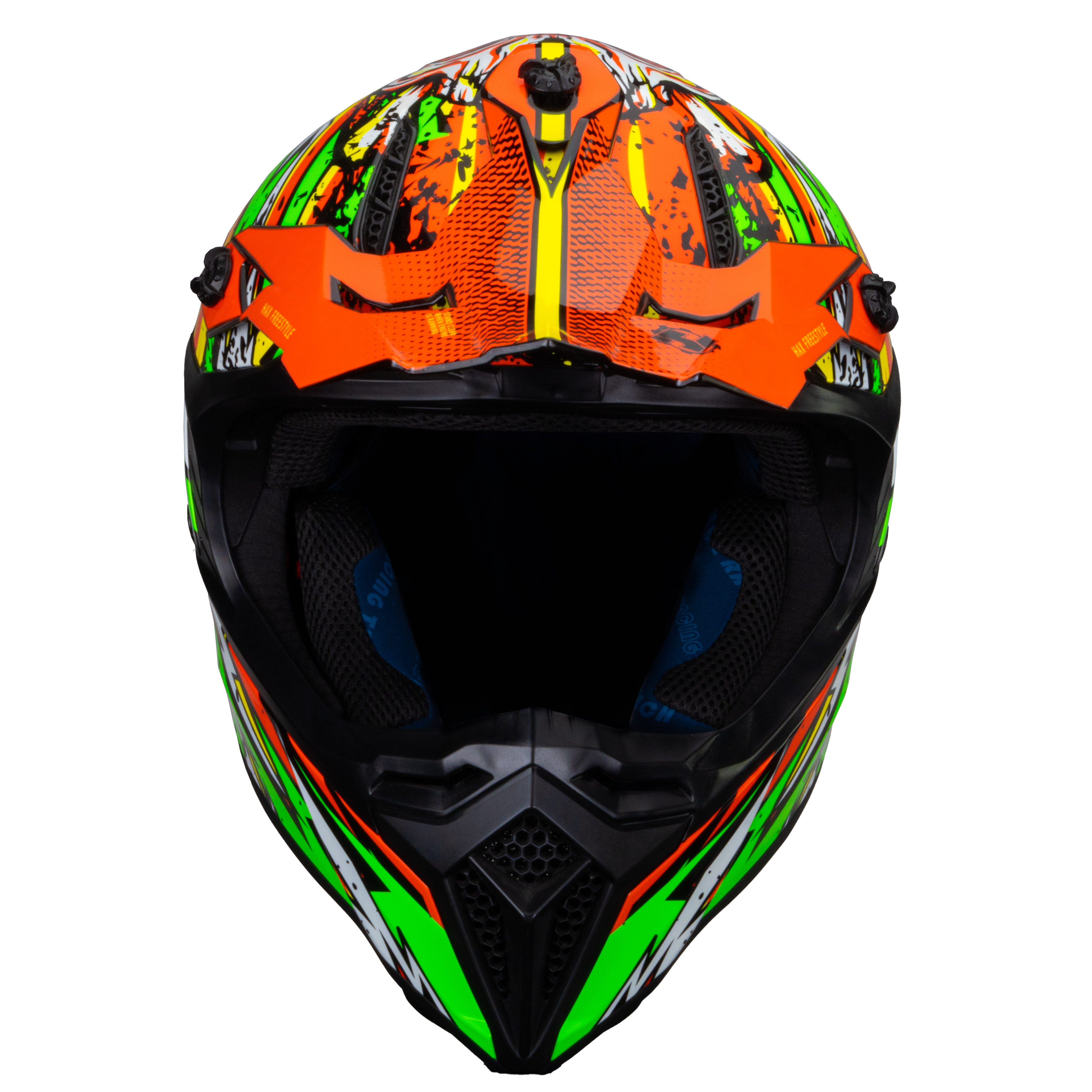 CASCO HAX OFFROAD FREESTYLE VERDE y NEGRO