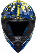 CASCO HAX OFFROAD FREESTYLE AZUL AMARILLO