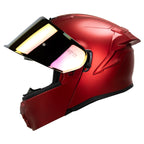 CASCO HAX OBSIDIAN ABATIBLE ROJO CHERRY MATE